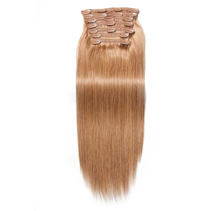 Nadula #12 Honey Blonde 100-120g/pack Discount Clip In Hair Extensions Quality Virgin Hair
Nadula #12 Honey Blonde 100-120g/pack Discount Clip In Hair Extensions Quality Virgin Hair