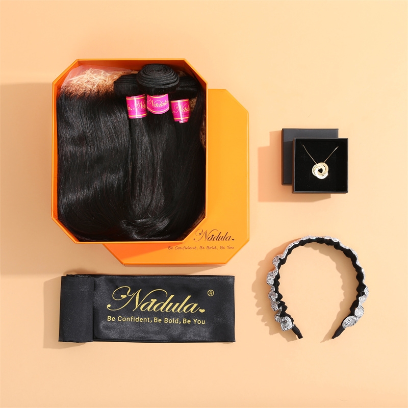 Nadula High-quality Virgin Hair 3 Bundles Straight Hair With 1 Pc 4*4 inch Closure Exquisite Ceremony Package
Nadula High-quality Virgin Hair 3 Bundles Straight Hair With 1 Pc 4*4 inch Closure Exquisite Ceremony Package