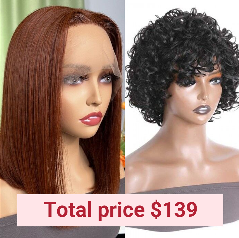 Nadula Whatsapp Flash Deal 2 Wigs 12 Inch Short Bob Red Brown Wig and 10 Inch Curly Wig
Nadula Whatsapp Flash Deal 2 Wigs 12 Inch Short Bob Red Brown Wig and 10 Inch Curly Wig