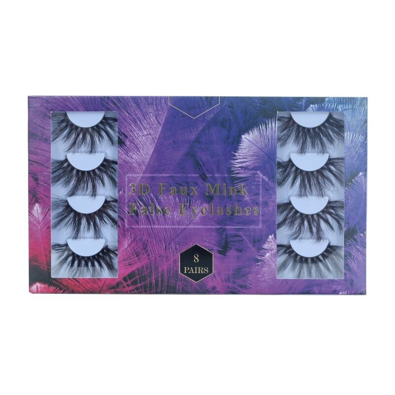 

Nadula VIP Season Card Special Offer 8 Pairs 3D Mink Eyelashes Natural and Volume Makeup Eyelashes