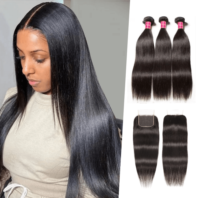 Nadula Best HD Lace Closure With 3 Bundle Soft Straight Hair Bundles Realistic Hairline
Nadula Best HD Lace Closure With 3 Bundle Soft Straight Hair Bundles Realistic Hairline