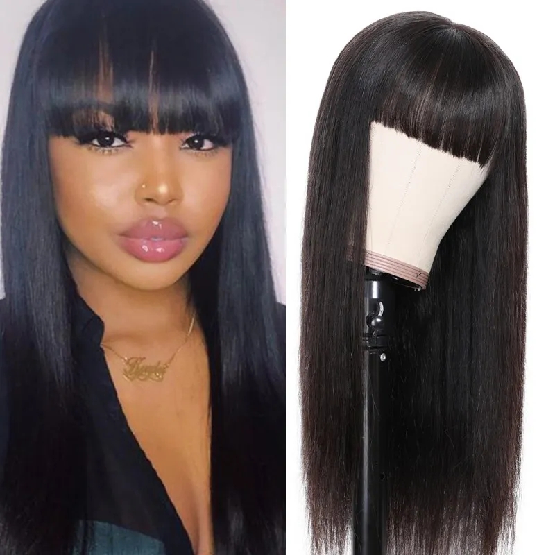 Nadula Whatsapp Flash Deal Glueless Long 24 Inch Wig With Bangs Long Straight Human Hair Wigs For Woman
Nadula Whatsapp Flash Deal Glueless Long 24 Inch Wig With Bangs Long Straight Human Hair Wigs For Woman