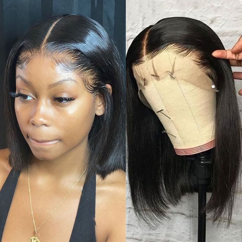 Nadula 12 Inch T Part Short Human Hair Bob Wig Natural Black Straight Bob Wigs For Women
Nadula 12 Inch T Part Short Human Hair Bob Wig Natural Black Straight Bob Wigs For Women