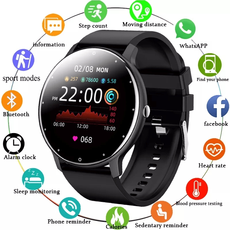 Nadula New Smart Watch Full touch Screen Sports Fitness Watch Tracking Heart Rate Blood Pressure Sleep Monitoring IP67 Waterproof
Nadula New Smart Watch Full touch Screen Sports Fitness Watch Tracking Heart Rate Blood Pressure Sleep Monitoring IP67 Waterproof