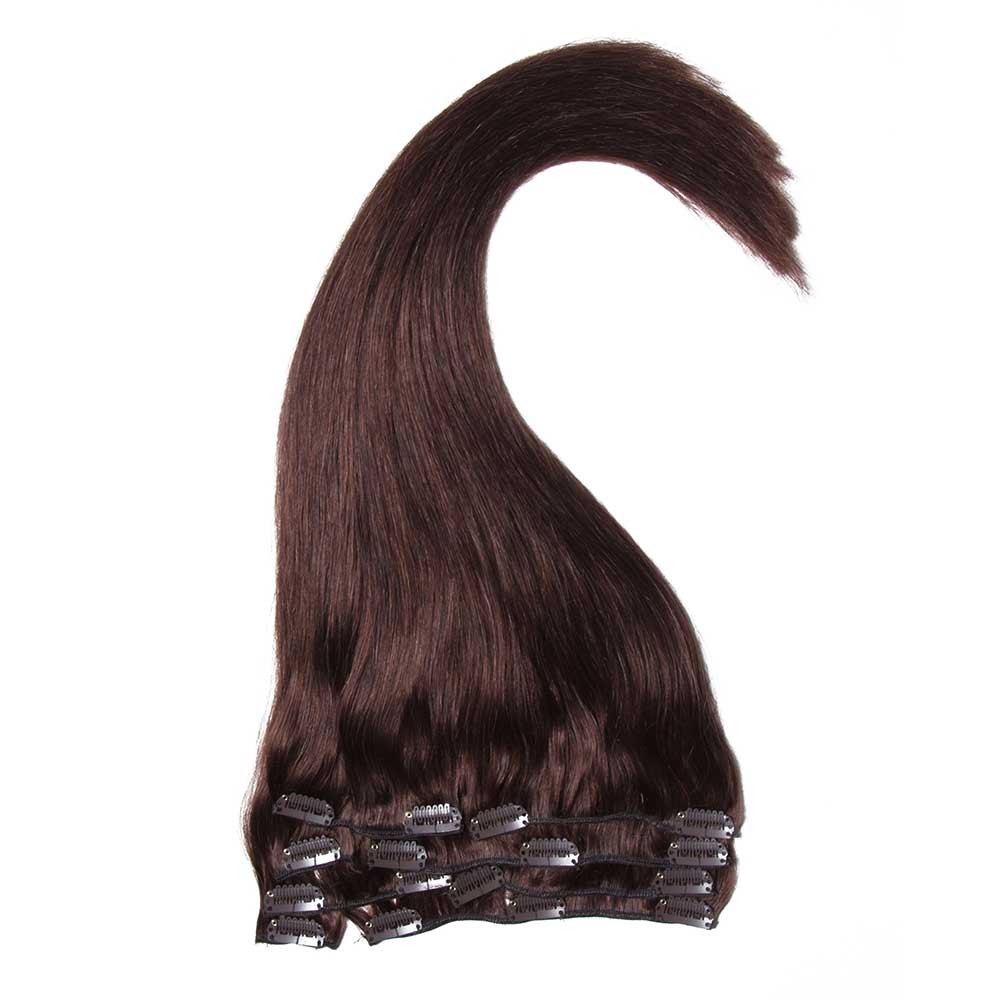 Nadula Good Feedback Thick 100 Human Hair Extensions Clip In For