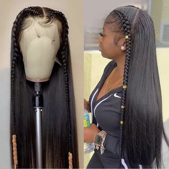 

Nadula Straight 250% Density 5x5 HD Transparent Lace Closure Wigs With Pre Plucked with Baby Hair