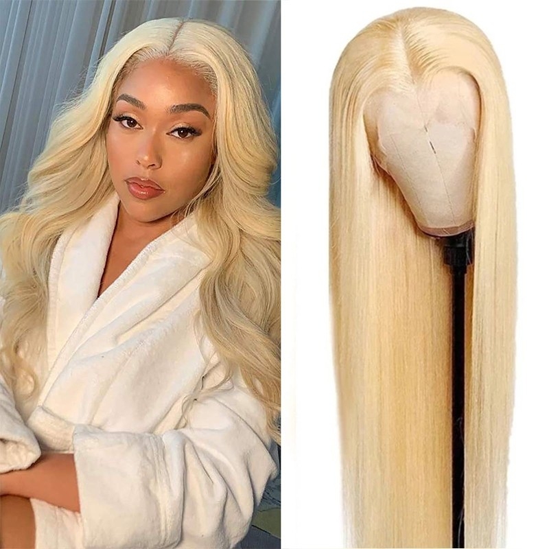 Nadula Whatsapp Flash Sale 360 Lace Front Wig 613 Blonde Straight Human Hair Wig Pre Plucked 180% Density