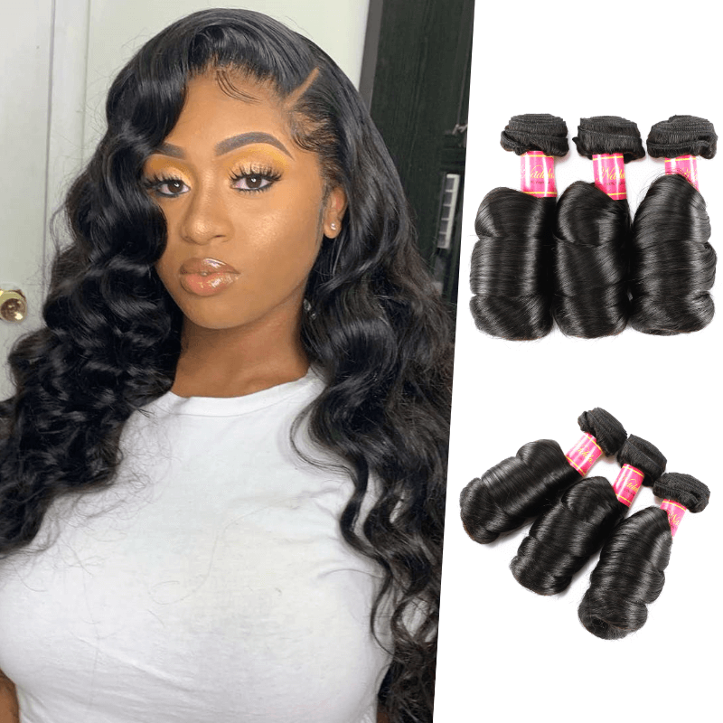 

Nadula 3 Bundles Indian Hair Loose Wave Real Quality Deals Remy Hair Weave For Sale