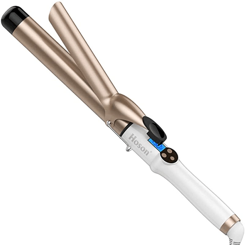 

Professional Titanium Dual Voltage Curling Iron 1 1/4 Inch for Long Hair with 9 Heat Setting(225жЋіF to 450жЋіF for All Hair Types, Glove Include)