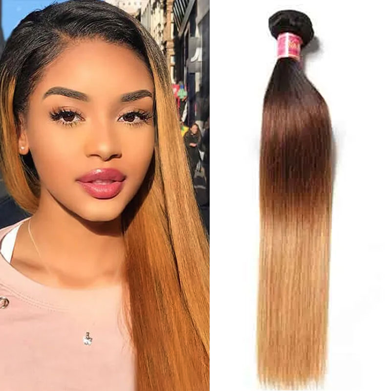 

Nadula Ombre Virgin Straight Hair Extension 1 Bundle Unprocessed Virgin Remy Human Hair Weave