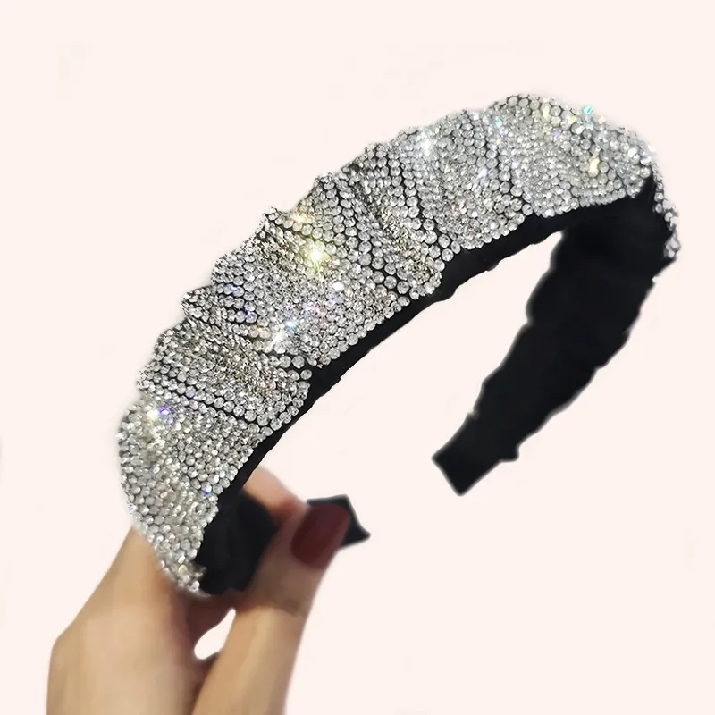 

Nadula Sign Up Gift 1PC Full Crystal Hair Band For Women Shiny Padded Diamond Headband