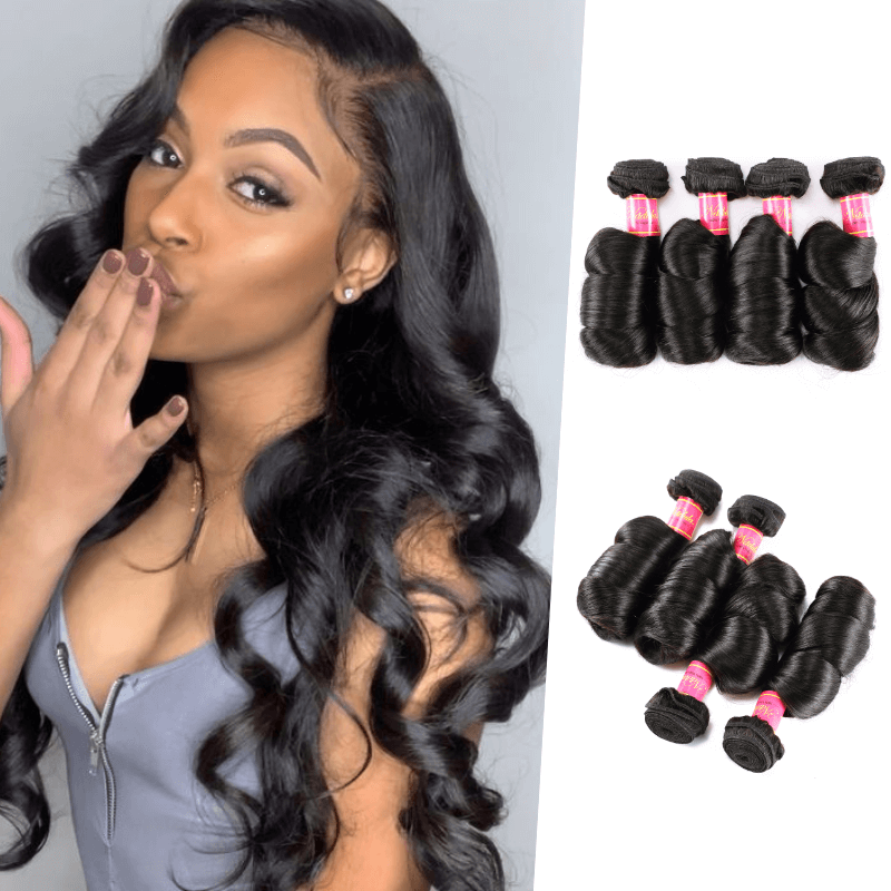 

Nadula 4 Bundles Virgin Malaysian Loose Wave 16in-26in Quality Malaysian Virgin Human Hair Weaving Free Shipping