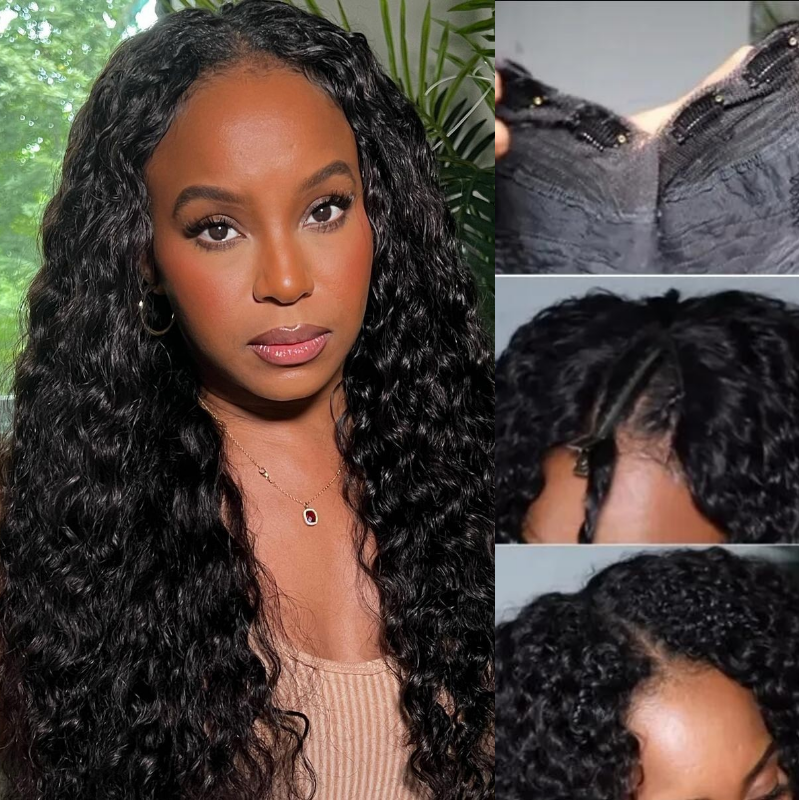 

Nadula 150% Density Glueless Deep Wave V Part Wigs No Leave Out Beginner Friendly Wig