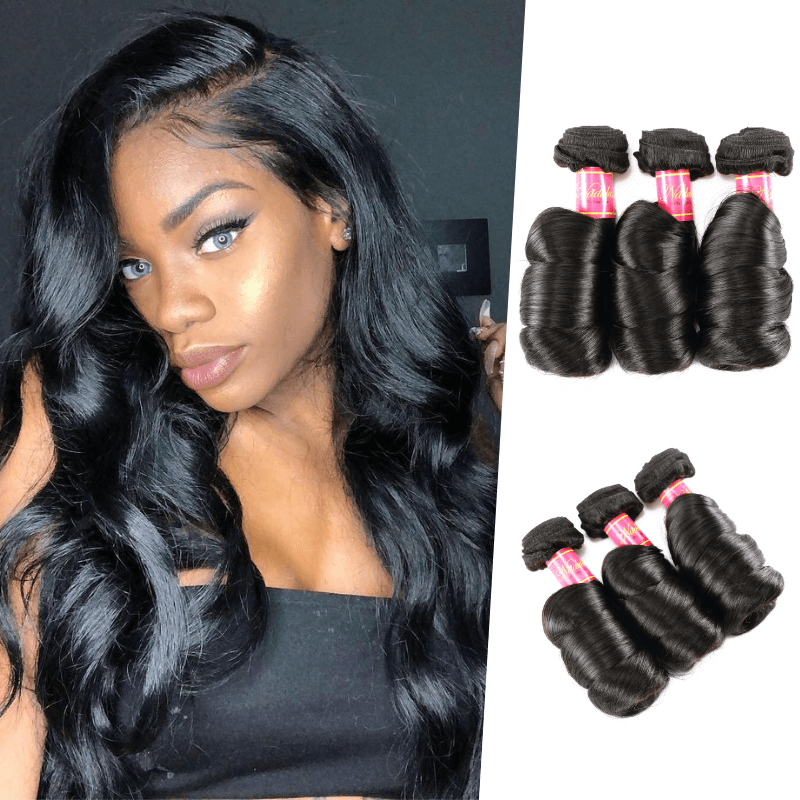 

Nadula 4 Bundles Virgin Peruvian Loose Wave Hair Weave Peruvian Hair 16in-26in For Sale