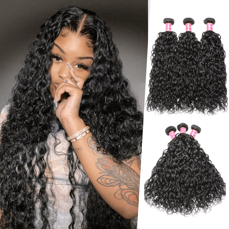 

Nadula 3 Bundles Peruvian Water Wave Hair Weave 3 PCS Virgin Hair Deals Hot Selling Hair Style