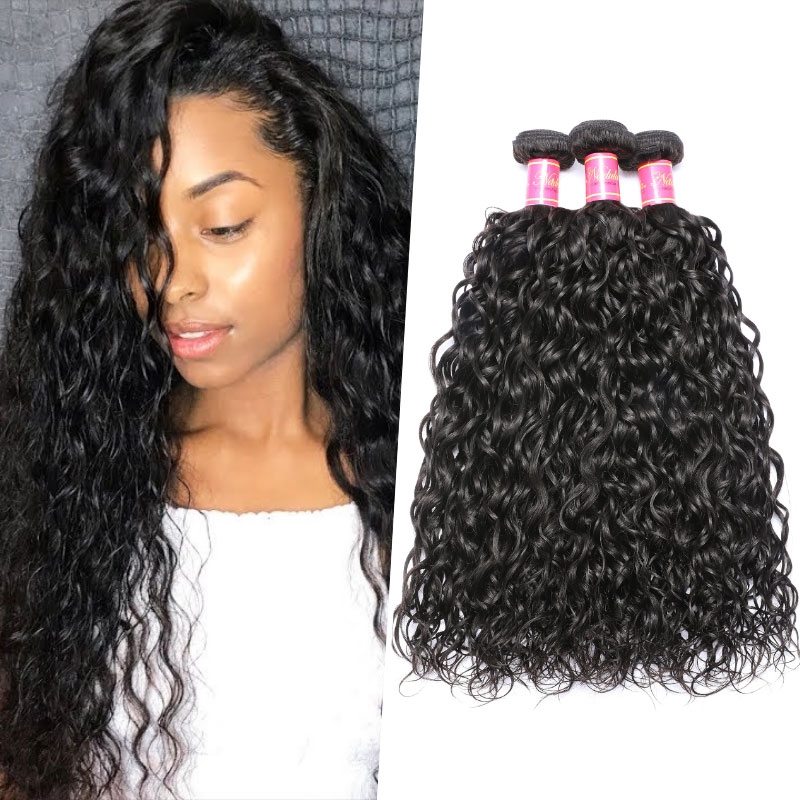 

Nadula 4 PCS Virgin Peruvian Human Hair Water Wave Weave