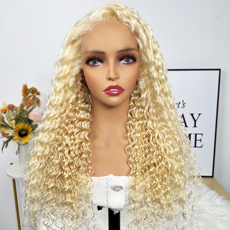 

Nadula 13X4 Lace Front 613 Blond Deep Wave Wig With Super Natural Hairline