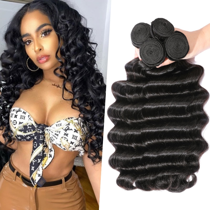 

Nadula Loose Deep Virgin Hair Weave 4 Bundles Thick Hair Bundles Hot Style