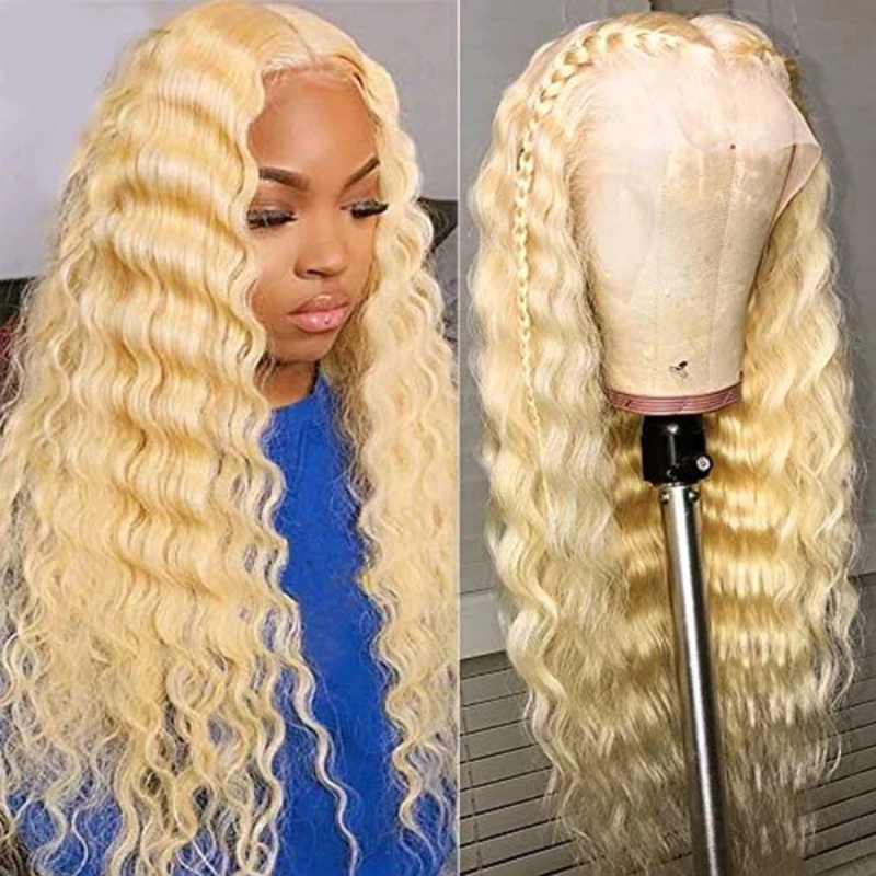 

Nadula 613 Blonde Lace Front Wig 13x4 Loose Deep Wave Human Hair Wigs Pre-Plucked With Baby Hair 150% Density