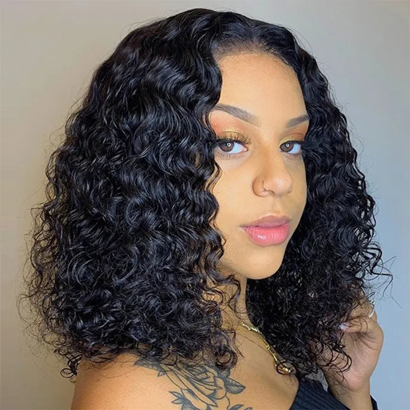 

Nadula Big Curly Bob Wigs Star Hairstyle Deep Wave T Part Wigs