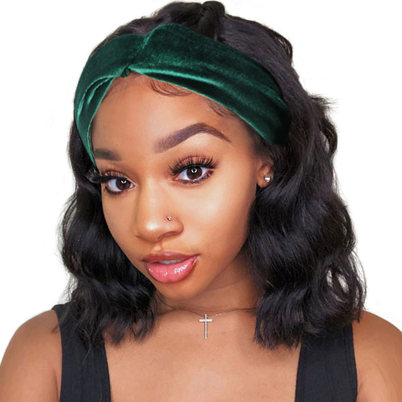 

Nadula Body Wave 10 Inch Headband Wigs Natural Black Short Bob Human Hair Wigs 150% Density Full And Thick Special For Points Redeem Coupon