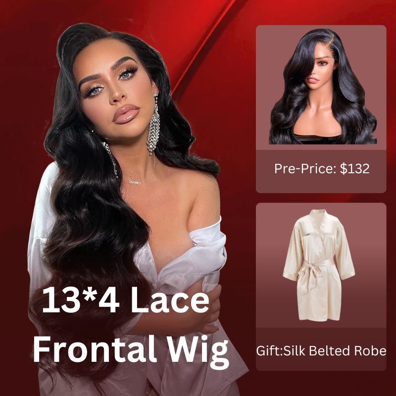 

Nadula Pre Sale 13x4 Lace Front Human Hair Wigs With Baby Hair Body Wave 150% Density Wigs