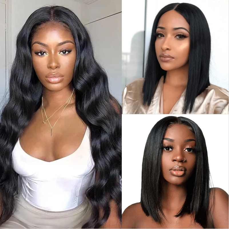 

Nadula 20 Inch Body Wave U Part Wig and 14 Inch Lace Bob Wig Tikt