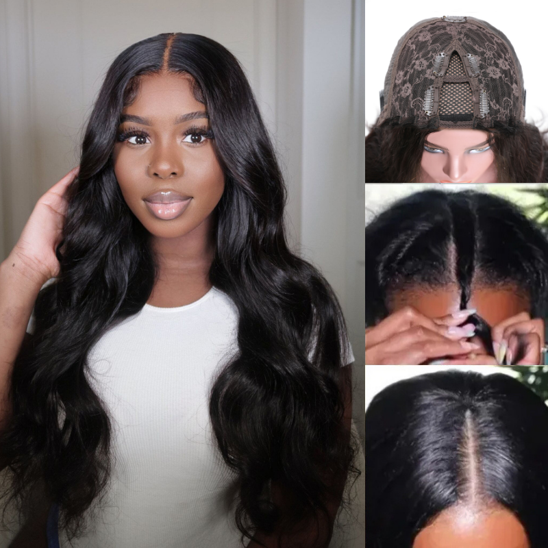 

Nadula Whatsapp Flash Deal Glueless V Part Wig Body Wave Human Hair None Lace Wigs Easy To Install Beginner Friendly