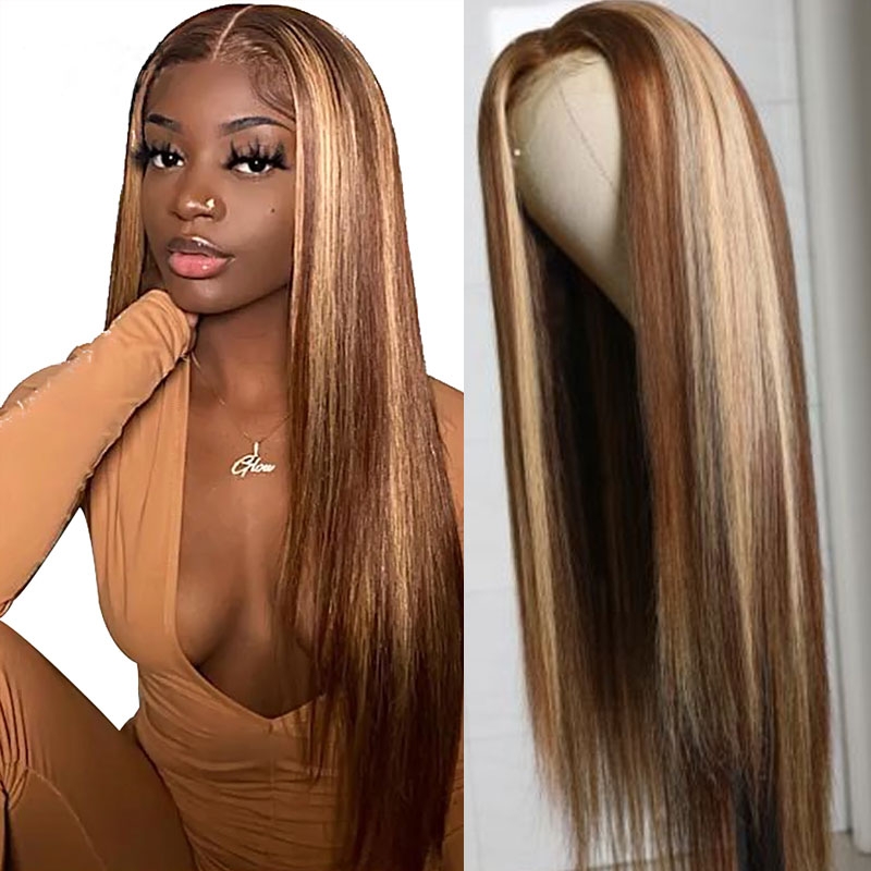 

Nadula Flash Sale Honey Blonde Highlight 5x5 HD Lace Closure Wigs