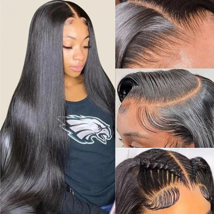 Nadula 5x5 HD Lace Closure Wigs Beginner Friendly Straight Glueless Wig Human Hair Wear and Go