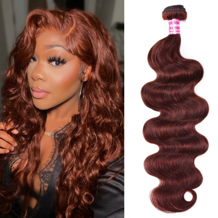 Nadula Body Wave Virgin Remy Hair Weave1 Bundle Dark Aubrn Reb Brown Color Price