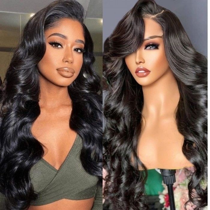 Nadula Flash Deal 13x4 Lace Front Human Hair Wigs Pre Plucked Body Wave Wigs Natural Density Wigs