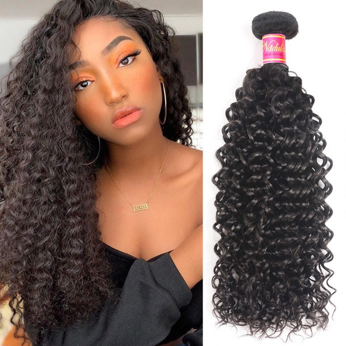 Nadula Brazilian Curly Virgin Hair Weave 1 Bundle Full Human Hair Extensions