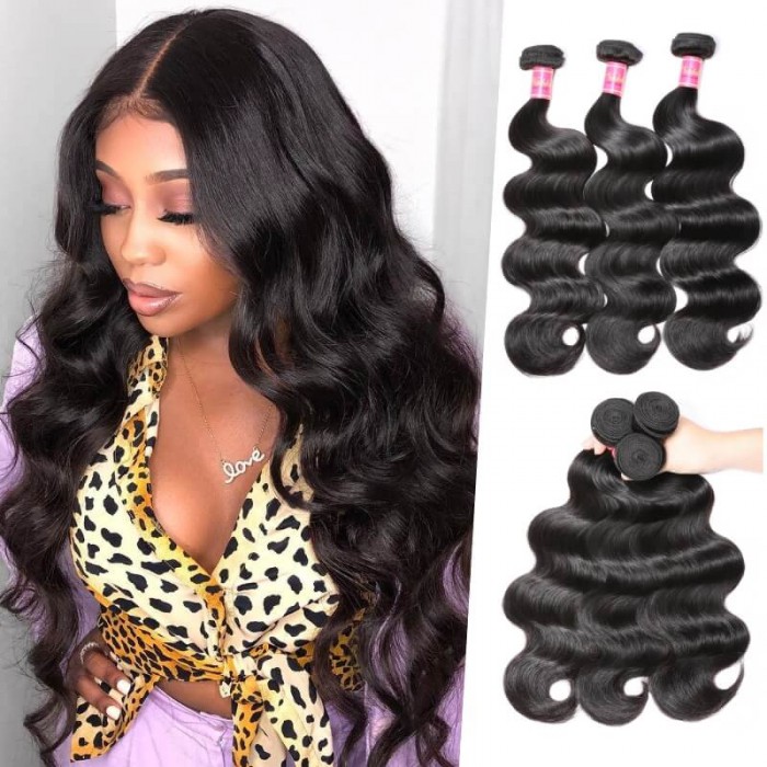 Nadula Virgin Malaysian Body Wave 3 Bundles/Lot Malaysian Virgin Remy Human Hair Weave