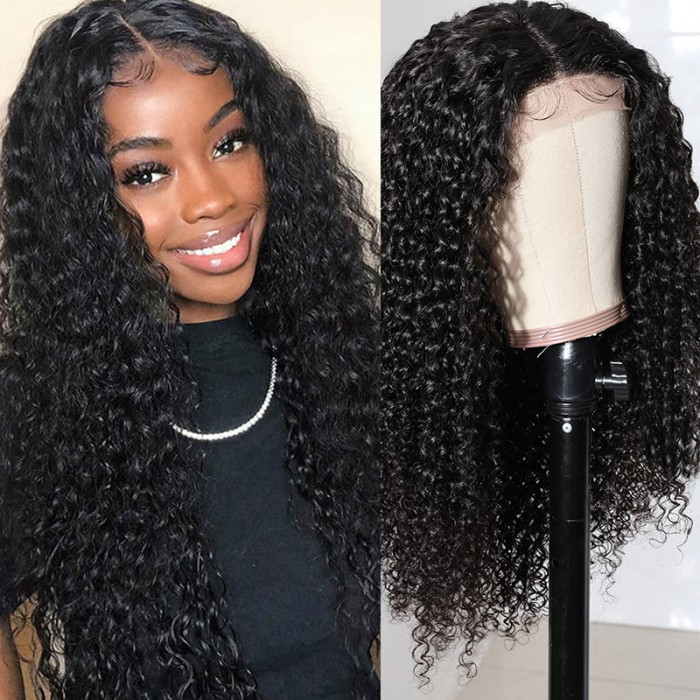 Nadula Whatsapp Flash Deal Lace Closure Wig Curly Wigs Human Hair Wigs With Natural Hairline Hand Tied Lace Parting Wig
