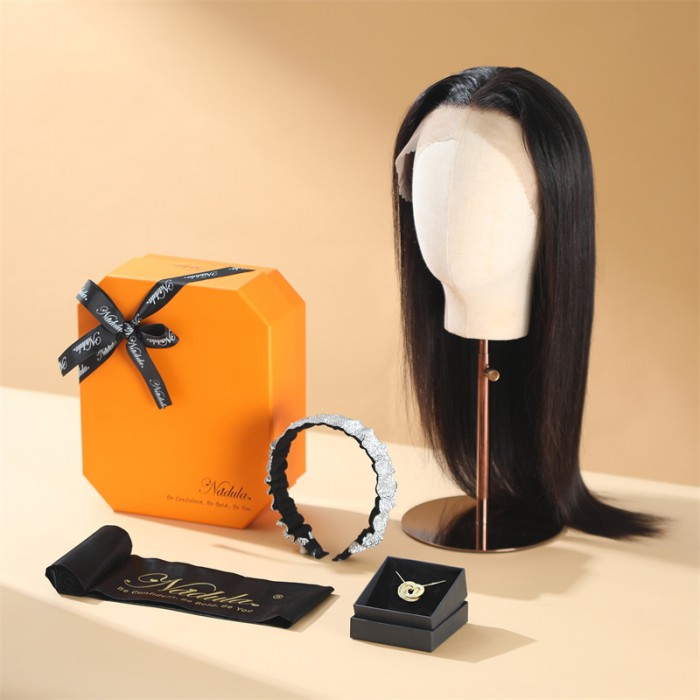 Nadula 13x4 Lace Front Wigs With Baby Hair 8A High Quality Virgin Hair Wigs Silky Straight Hair Exquisite Ceremony Package