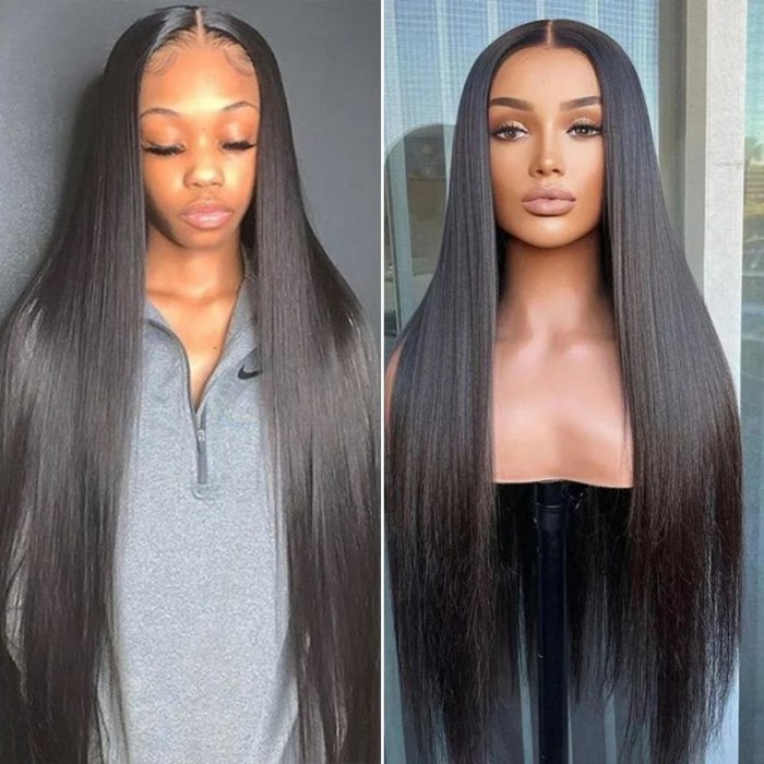 Nadula 200% Density 5x5 Straight HD Closure Wig Glueless Human Hair Wigs Skinlike HD Lace Wig