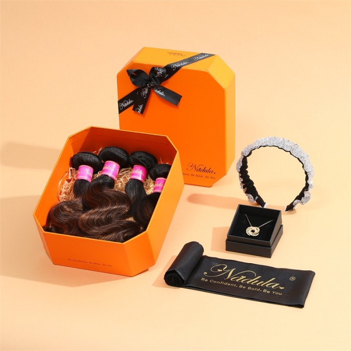 Nadula 8A Highlights Balayage Hair 3 Bundles Body Wave Virgin Hair Exquisite Ceremony Package