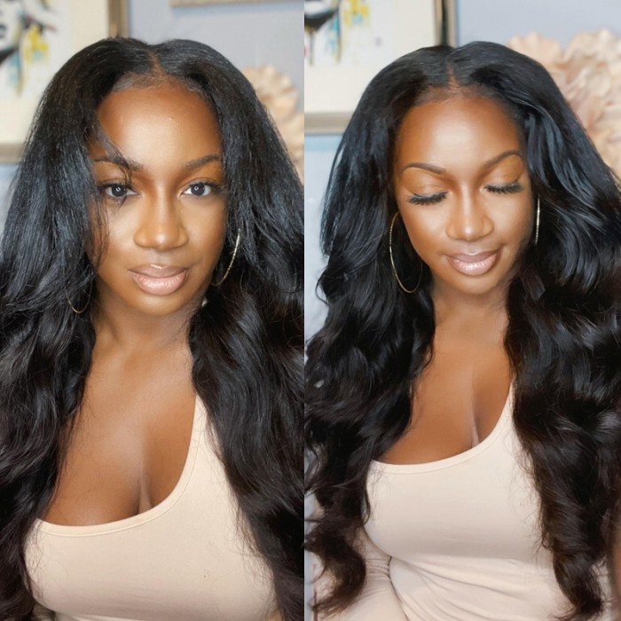 Nadula Jai Marii Recommendation Beginner Friendly V Part Body Wave Wig No Leave Out Upgrade U Part Human Hair Wig