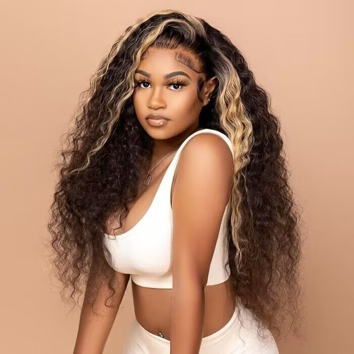 Nadula Balayage Highlights Lace Front Wig Big Bold And Beautiful Curls Wigs