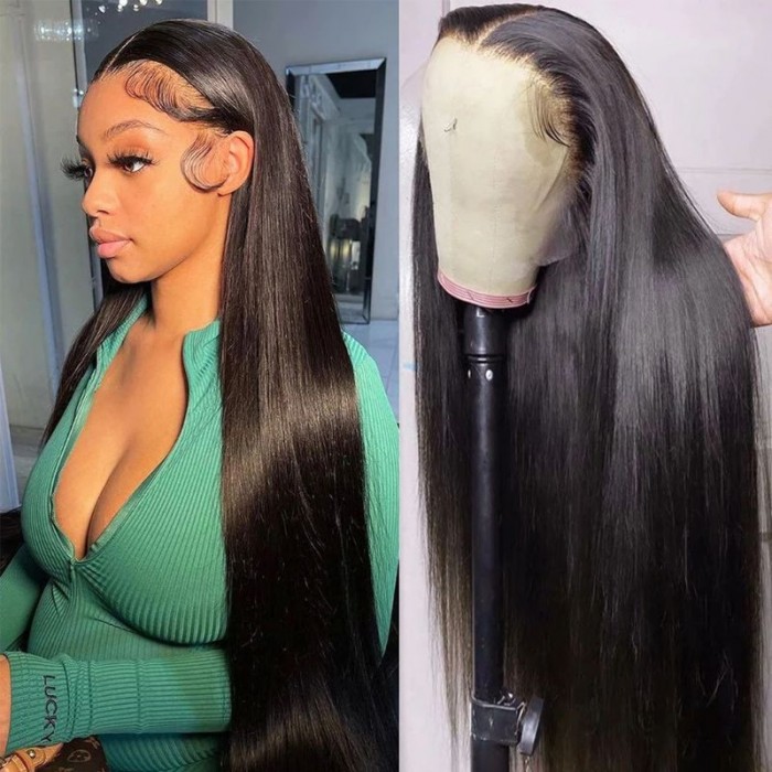 Nadula Invisible 13x4 HD Lace Front Wigs Smooth Straight Human Hair HD Lace Wigs Giving Scalp