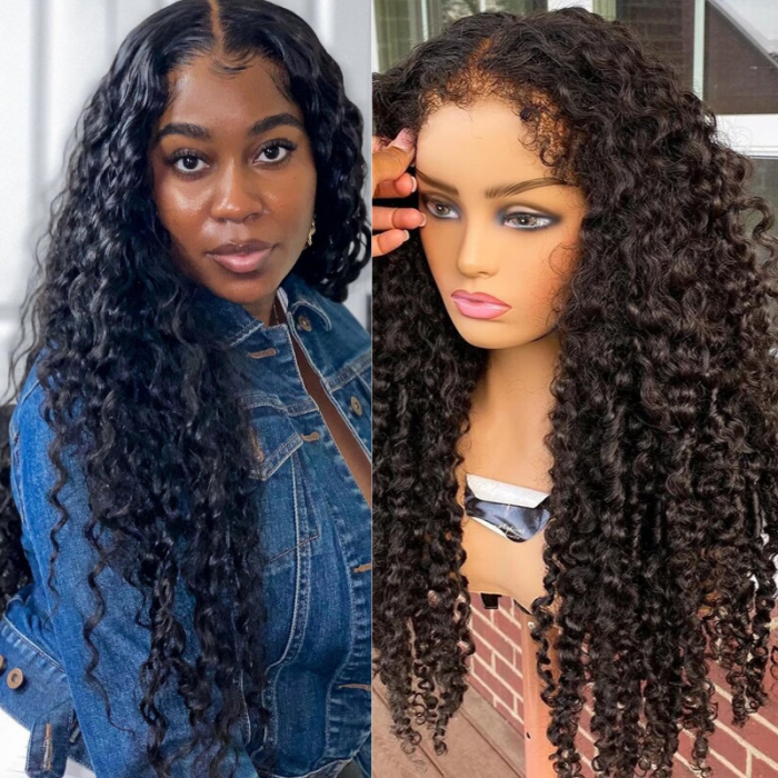 Nadula 4*0.75 Lace Part Curly Edge Affordable Wig
