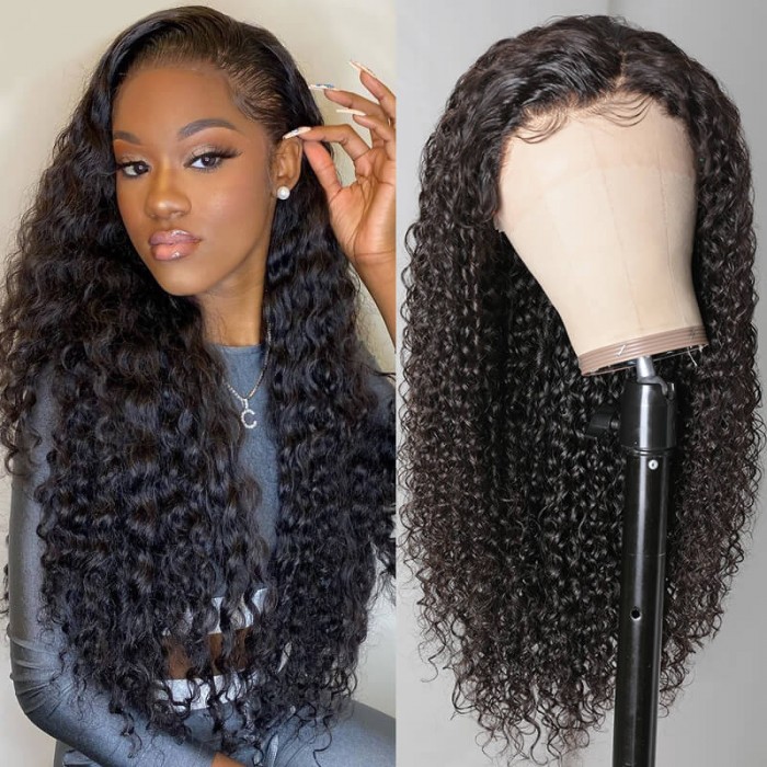 Nadula Jerry Curly Remy Wig 13*4 Lace Front Pre Pluck Human Hair Wigs 150% Density Wigs