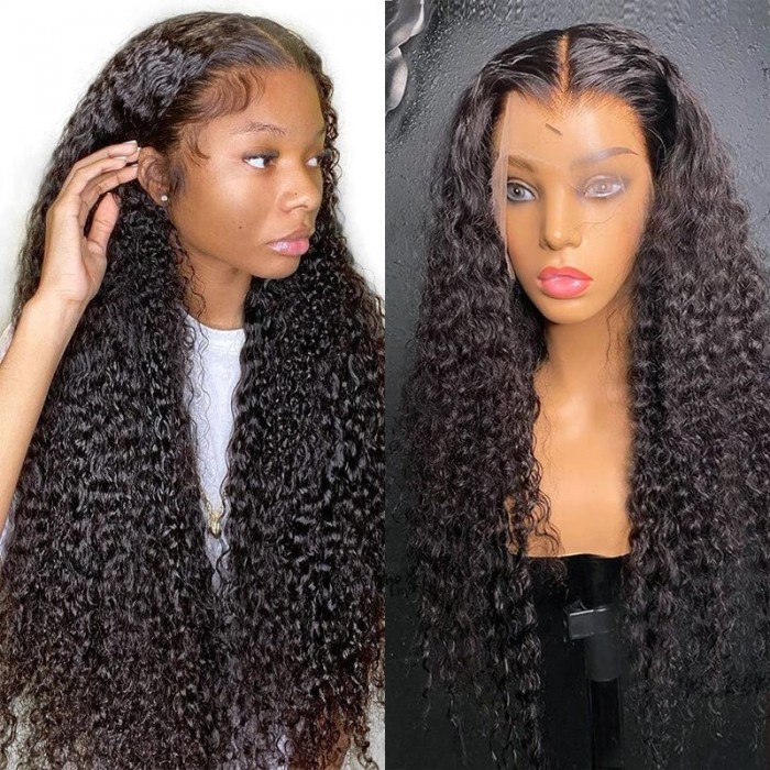 Nadula Jerry Curly Remy Wig 13*4 Lace Front Pre Pluck Human Hair Wigs 150% Density Wigs