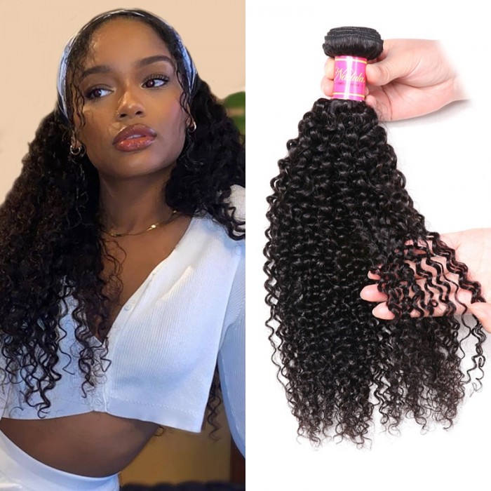 Nadula Kinky Curly Hair Weave 1 Bundle 8-26 Inch Virgin Hair Good Quality