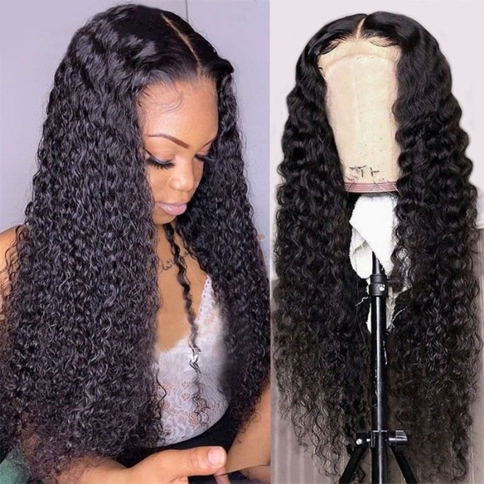 Nadula Lace Closure Wig Curly Wigs Human Hair Wigs With Natural Hairline Hand Tied T Part Lace Wig