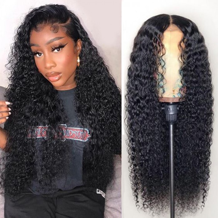 Nadula Natural Color Lace Frontal Wigs Jerry Curly Virgin 150% Density Remy Virgin Human Hair 13*4 Wig