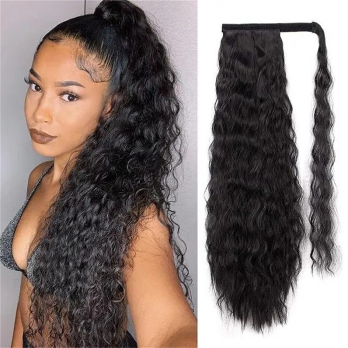 Nadula Point Redeem For Ponytail Water Wave / Straight Hair Extension 18/20 Inch Randomly For Orders Over $279