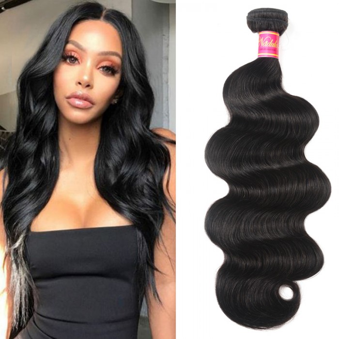 Nadula Real Brazilian Virgin Remy Hair Weave Body Wave 1 Bundle Brazilian Human Hair For Sign In Gift