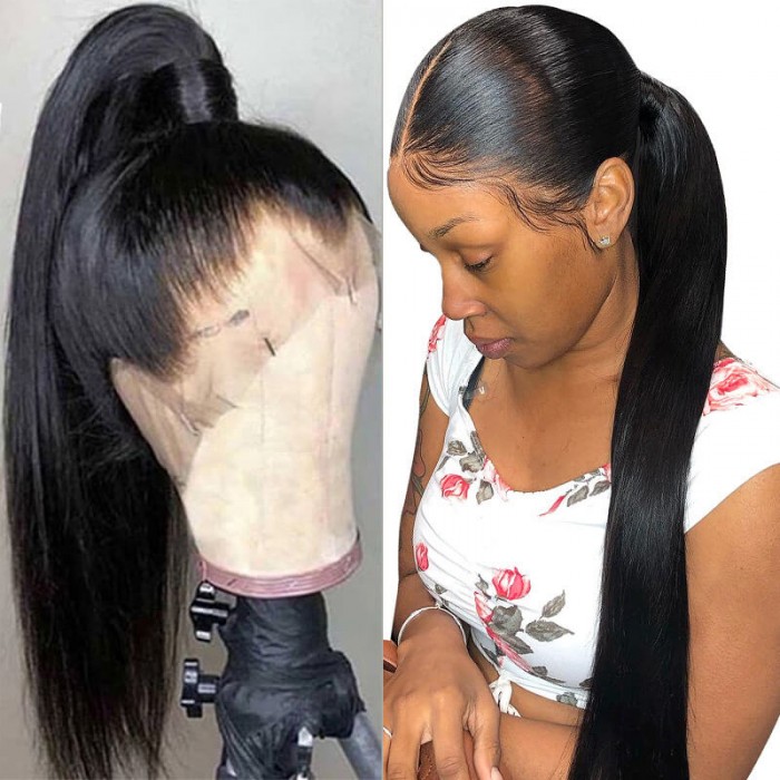 Nadula Silky Straight 360 Lace Wig 180% Density 100% Human Hair Wig